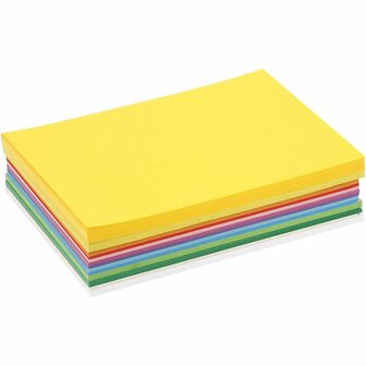 Lente karton - diverse kleuren - A5 - 14,8x21cm - 180 grams - Creotime - 300 div vellen
