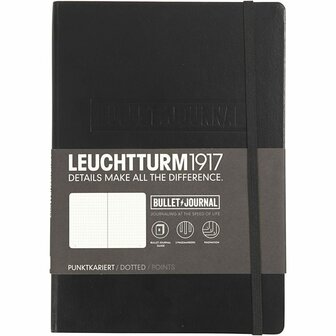 Bullet Journaling Notebook , zwart, A5, dikte 2 cm, 206 , 1 stuk