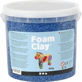 Foam Clay - Zelfhardende Creatieve Klei - Diverse Kleuren Met Glitter, Blauw, Groen en Metallic - Geschikt Voor Kleiprojecten - 14 g - Set van 3 stuks