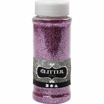 Glitters - Home deco - Glitters - Kunststof - roze - Creotime - 1 Stuk