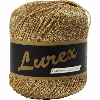 Garen - Glittergaren - Goud Lurex Garen - Glitter Effect - Hobby Garen - Haken &amp; Breien - 25gr - 160m - 100% Polyester Garen - 1 Bol