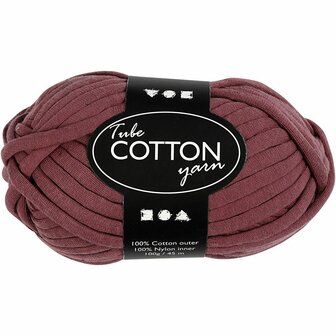 Textielgaren - Katoengaren - Hobby Garen - DIY Breigaren - Handwerkgaren Voor Knutselen - Macram&eacute; Garen - Borduurgaren - Kleur: Paars - 45m - 100gr - 1 Bol
