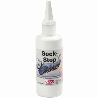 Sock-Stop Antislip Off-White - DIY Anti-Slip Coating Voor Sokzolen &amp; Schoenen - Verhoogt Grip &amp; Duurzaamheid - Wasbaar Op 40&deg;C - Perfect Voor Handgemaakte Sokken - 100ml