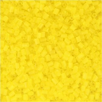 Rocailles 2-cut, transparant geel, d 1,7 mm, afm 15/0 , gatgrootte 0,5 mm, 500 gr/ 1 zak