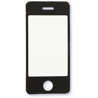 Label, wit/zwart, mobiele telefoon, afm 34x71 mm, 10 stuk/ 1 doos
