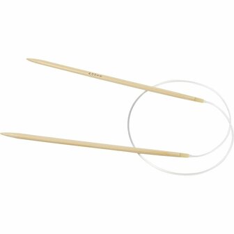 Rond Breinaalden - Flexibele Bamboe Breinaalden - Ideaal Voor Breiprojecten - Houten Breinaalden - Handwerken - DIY Breien - Dikte 4 mm - Lengte 60 cm - Set van 1 Paar