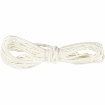 Kaarsenlont - Lont - Kaarsen Maken Lont - Kaarsenkoord - Wick - Vezeldraad - Brandkoord - Voor Stearine - Afm 3x12 - 100 gr - 3 m - Type STP