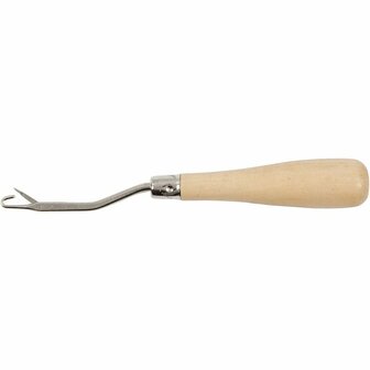 Smyrna Haaknaald - Handwerk Gereedschap - DIY Hobby Tool - Smyrna Borduurwerk - Met Ergonomische Handgreep - Lengte 15,5 cm - 1 Stuk