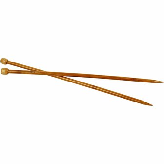 Breinaalden - Bamboe Breinaalden - Breien - Naturel Breinaalden - Houten Breinaalden - Duurzame Breinaalden - Klassieke Breinaalden - Nummer 8 Breinaalden - 35cm - 1 Paar