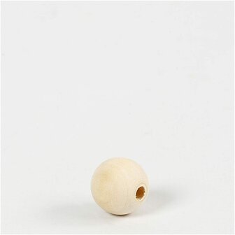 Houten Kraal - Kralen van Hout - Dia: 15mm - Blacno Kralen Groot Gat - Sieraden Maken - Gatgrootte: 3mm - 20 stuks