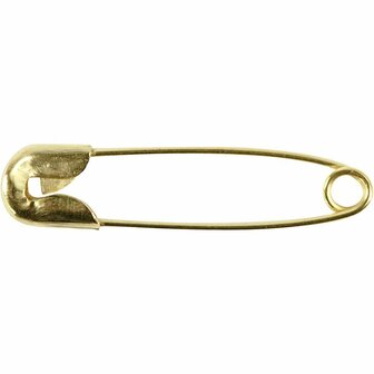 Gouden Veiligheidsspelden - Kleine Stevige Spelden - Handig voor Textiel, Naaiwerk &amp; Knutselen - Kwalitatieve Metaalafwerking - 22 mm - 100 Stuks