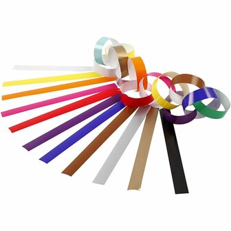 Slinger Stroken - DIY Kleurrijke Slinger Stroken - Ideaal Voor Feestdecoratie - Feestversiering - DIY Knutselen - Kinderfeest - Formaat 16 cm x 15 mm - Set van 400 Stuks