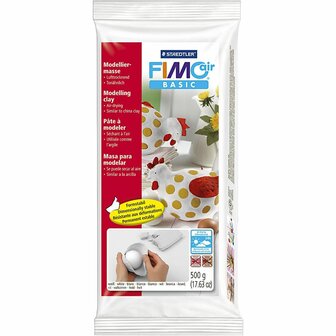 FIMO&reg; Air - Boetseerklei - Witte Klei - Luchtdrogend - Bright White - Wit - 500 Gram