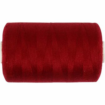 Naaigaren Wijnrood - Extra Sterk &amp; Elastisch - Perfect voor Professioneel Naaiwerk, Handwerk &amp; Reparaties - 1000 m - 1 Rol