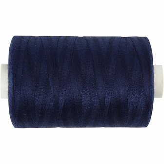 Naaigaren Marineblauw - Luxe &amp; Duurzaam - Ideaal voor Naaiwerk, DIY Projecten &amp; Handwerken - Hoge Kwaliteit, Breukbestendig - 1000 m - 1 Rol