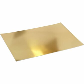 Metallic foliekarton - Goud - DIY - Knutselen - Dubbelzijdig - 280 grams - A2 formaat - 42x60cm - Flexibel - 10 vellen