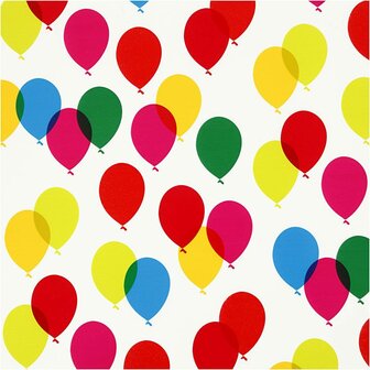 Inpakpapier - Ballonnen Print - Decoratief Cadeaupapier - Hobby Inpakpapier - DIY Geschenkpapier - Breedte 70cm - 80gr - 4m / 1 Rol