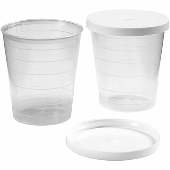 Bekertjes Met Deksel - Afsluitbare Opbergpotjes 30ml - Herbruikbare Bekertjes - Kleine Potjes Met Deksel - Mini Opbergpotjes - Afsluitbare Bekertjes - Opbergpotjes Voor Vloeistoffen - Bewaarpotjes