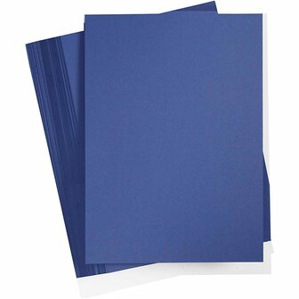Blauw Karton 180 Grams - Middernachtblauw A4 Karton - Hobbykarton - Stevig Papier - A4 Papier 180 grams - Knutselpapier Knutselkarton - 21x29,7 cm - 100 Vellen