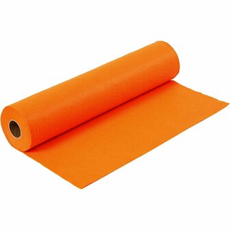 Vilt - Hobbyvilt - Oranje - DIY - Hobby &amp; Naai Projecten - Breedte: 45cm - Dikte: 1,5mm - 180-200 gram - 5 mtr - 1 Rol