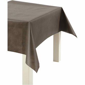 Tafelkleed - Namaaktextiel Bruin Tafelkleed - Lichtgewicht &amp; Wasbaar - DIY Feestdecoratie - Tafeldecor - Breedte 125 cm - Gewicht 70 gr - Lengte 10 Meter - 1 Rol