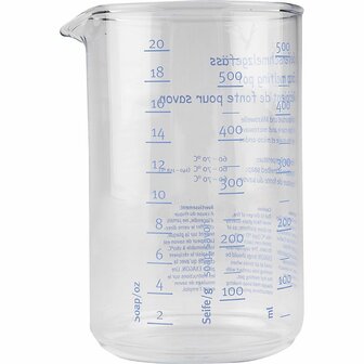 Zeep smeltpan van glas, 500 ml, 1 stuk
