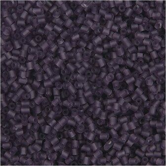 Rocailles 2-cut, frosted lila, d 1,7 mm, afm 15/0 , gatgrootte 0,5 mm, 500 gr/ 1 zak