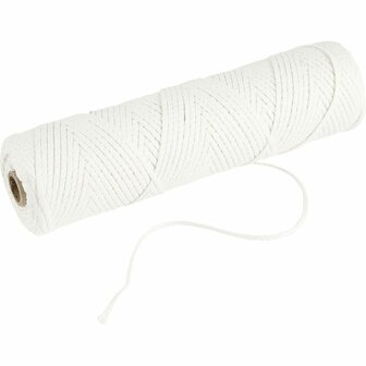 Kaarsenlont - Pure Paraffine - 100 gr - 3x9 mm - 50 m Rol - Premium Lont voor Dompel- &amp; Gietkaarsen - Ideaal voor Kaarsen van 15-60 mm Diameter