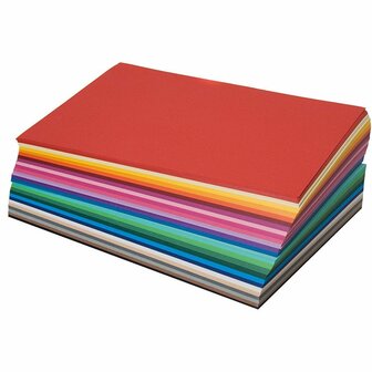 Toon-op-toon papier - Diverse Kleuren - A4 - 130 gram - 20x25 diverse vellen - 500 vellen