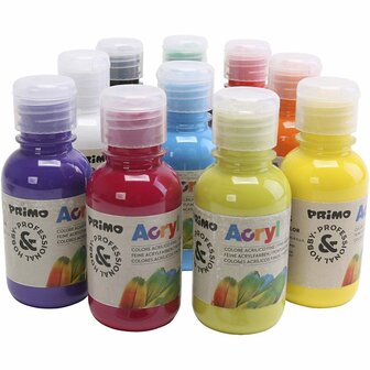 Luxe Acrylverf - Diverse Kleuren - PRIMO - 10x125 ml