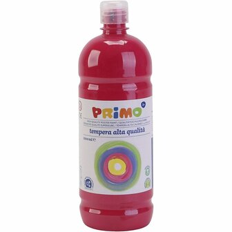 Acrylverf - Rode Verf - Luxe Schoolverf Primair Rood - Acrylaatverf - Acrylic paint - Matte Waterbasis Hobbyverf - Knutselen en Verven - Sneldrogende Verf - 1000ml