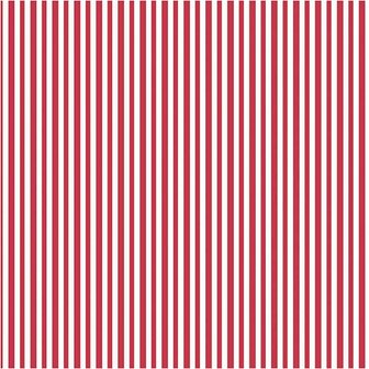 Inpakpapier Rood/Wit Strepen - B: 50 cm - 80 Gr - 100 Meter/Rol - Cadeau Inpakken - DIY Projecten