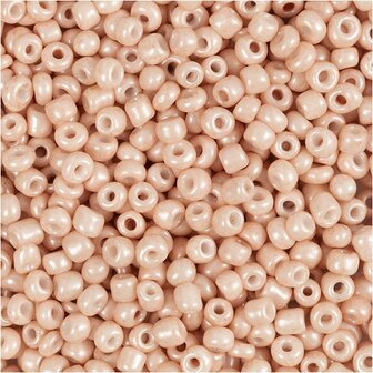 Rocailles Kralen - Dusty Rose - Ronde Glaskralen Voor Armbanden, Kettingen &amp; DIY - Hoogwaardig &amp; Kleurecht - 3 mm - 8/0 - Gat 0,6-1,0 mm - 25 gr - 1 Doos