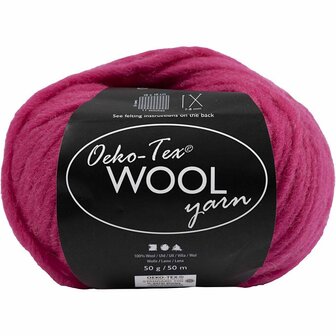 Wolgaren Roze - Zachte &amp; Comfortabele Breiwol - DIY Haken, Breien &amp; Knutselen - Hoogwaardige Wolmix - 50 Meter - 50 Gram - 1 Bol