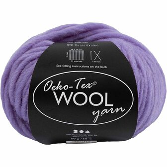 Wolgaren Paars - Rijke Kleur Breiwol - DIY Garen voor Creatieve Handwerkprojecten - Ideaal voor Truien, Sjaals &amp; Mutsen - 50 Meter - 50 Gram - 1 Bol