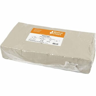 Witte Boetseerklei - Natuurlijke Bakklei - DIY Hobbyklei - Perfect voor Boetseren, Kleien, Draaischijf en Scholen - Stevig en Bakbaar tot 100&deg;C - 10kg Bisbal Clay