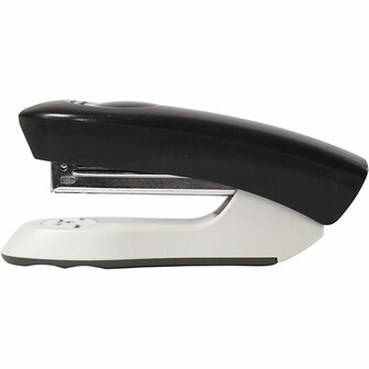Nietmachine kunststof nietmachine - Kantoorbenodigdheden - Geschikt voor 24/6 nietjes - Handige nietmachine - Junior kantooraccessoires - Zwart-wit nietmachine
