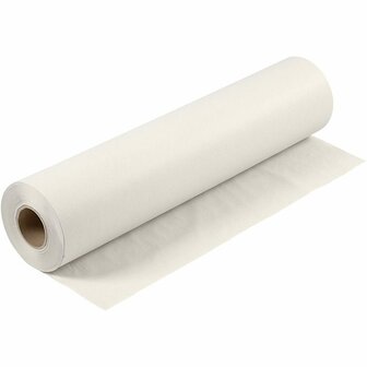 Tekenpapier - Nieuwspapier - Op rol - Wit - B:80cm L:340m - 45 grams - Creotime - 1 rol