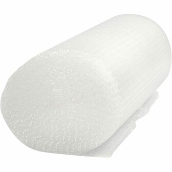 Noppenfolie - Extra Sterk - B: 50 cm x 10 m - 1 Rol - Beschermend Verpakkingsmateriaal Voor Verzenden &amp; Opslag - Ook Geschikt Voor Nat Vilten &amp; Creatieve Hobby&#039;s - Transparant Wit