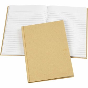 Notitieboek, bruin, A5, 60 gr, 1 stuk