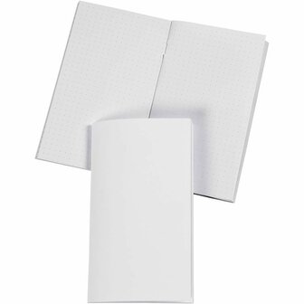 Notitieboek, wit, dots, afm 9,5x16,6 cm, 32 , 100 gr, 1 stuk