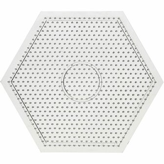Grondplaat Strijkkralen - Onderplaat - Strijkkralenvormen - Strijkkralenbord - Kralen Ontwerpplaat - Vierkant - 15x15cm - 1 Stuk