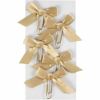 Paperclips - Goudkleurige Luxe Bureauclips - Extra Grote Formaat - Creatieve Kantooraccessoires - Stevig Metaal - Afmetingen 40x70 mm - Set van 5 stuks