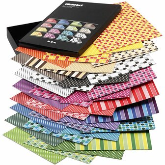 Papier - DIY Knutselpapier - A4 Formaat - Diverse Kleuren - 100 grams - 21x29,7cm - Set van 16x20 Vellen