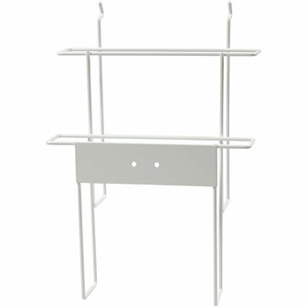 Papiermodule - Document organizer - Witte papierhouder - Metalen papiermodule - Opslagsysteem papier - Papieren organisatie - 340x225 mm - 1 stuk