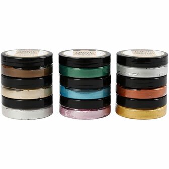 Pasta Wax  Inka Gold  Verschillende Kleuren - Metallic Verf  Waxpasta  Viva Decor  Emerald Wax  Glanzende Wax  Waterbasis Wax  Metallic Afwerking - 9x50ml