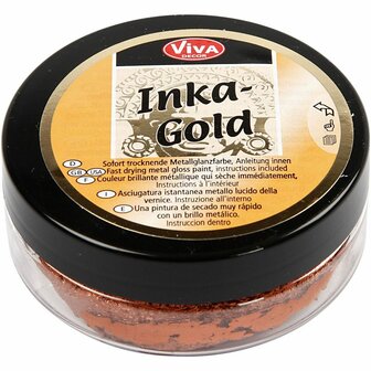Pasta Wax - Metallic Verf - Inka Gold - DIY Koperkleurige Verf - Creatieve Hobby Wax Voor Decoratie - Gewicht 50ml - Set Van 1