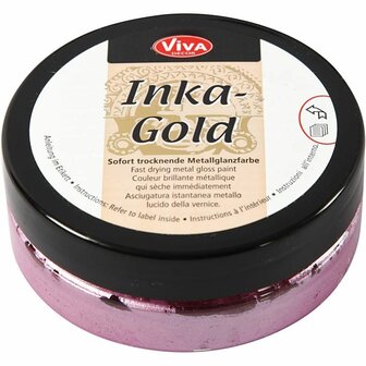 Pasta Wax - Metallic Verf - Inka Gold - magenta - Viva Decor - 50ml