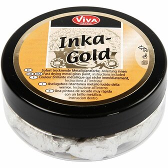 Pasta Wax - Metallic Verf - Inka Gold - platin - Viva Decor - 50ml