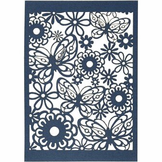Patroonkarton - Blauw - 10,5x15 cm - 200 grams 10 vellen